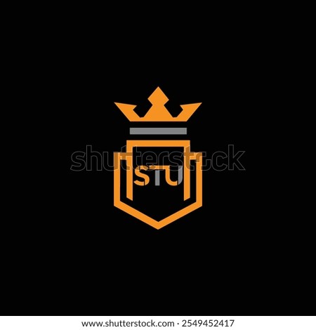 

  Initial SUT LOGO royal luxury KING logo template Vector