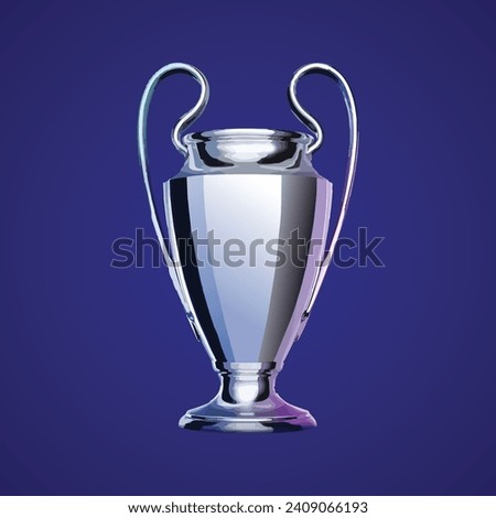 best award win victory top match final prize event first number one modern game celebration success award goal ceremony design glass icon vector cup trophy league logo symbol famous blue background