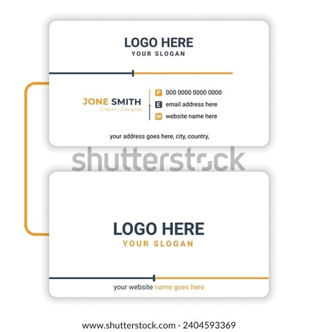 minimal professional business card design for you. design business card template with good concept or text. business card template. hereafter business card design. 