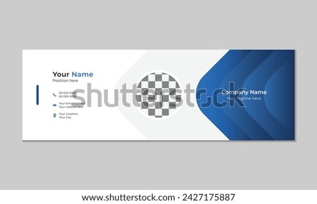 Business email signature design template.