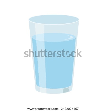 Illustration of water in a glass