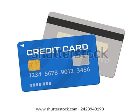 Vector illustration of credit card