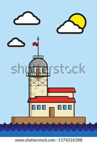 
The Maiden's Tower is a building built on the small islet located off the coast of Salacak, near the Marmara Sea, which is the subject of legends. The tower, which became the symbol of Üsküdar, is th