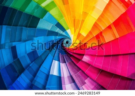 Similar – Image, Stock Photo Colourful palette of a street painter