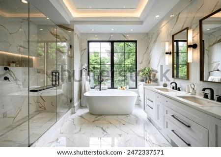 Similar – Image, Stock Photo Interior of stylish bathroom with light green walls