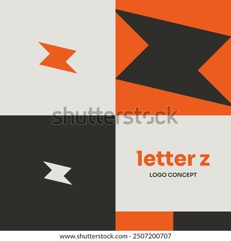 Logo Abstract Letter Z Bolt Fast Modern Simple