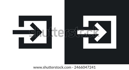 Input Icon Set. Symbols for Enter Key and Navigation Arrows.