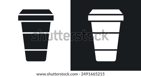 Togo Cup vector icon set in solid style.