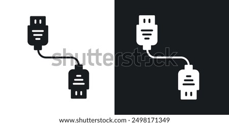 HDMI cable icon in solid style