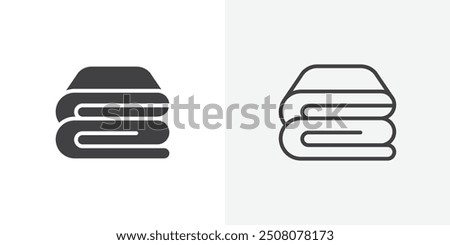 Blanket icon in solid and outlined style