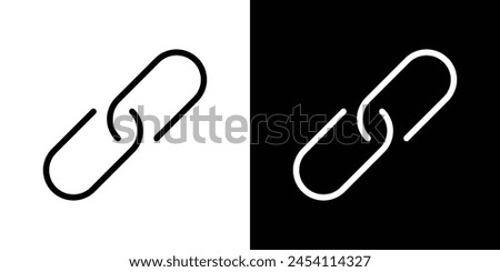 Connection Link Icon Set. Web hyperlink and network strength vector symbol.