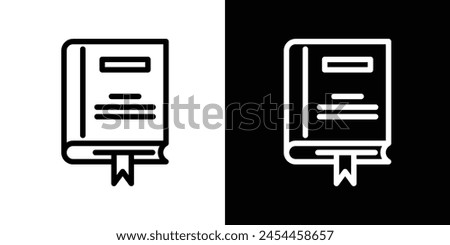 Bookmark Feature Icon Set. Book Marker and Reading Helper Vector Symbols