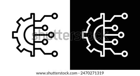 Transform graphics. Business fintech system vector. Engineering skill evolution symbol. Digital data technology vector.