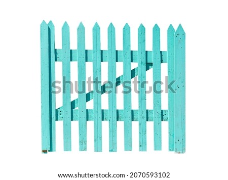 Similar – Image, Stock Photo old closed garden gate with wire mesh fence and hole