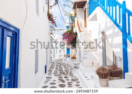 Similar – Image, Stock Photo SANTORINI