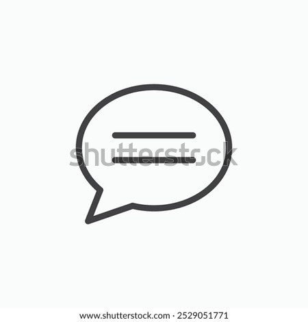 Speech bubble icons set. filled and line illustration