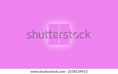 The elegant shape with windows logo glass effect beautiful glowing background, wallpaper. 