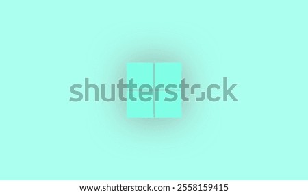 The elegant shape with windows logo glass effect beautiful glowing background, wallpaper. 