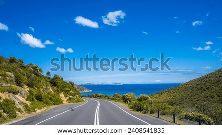 Similar – Image, Stock Photo coastal road