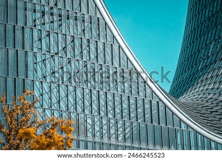 Similar – Image, Stock Photo Close-up of the facade of a red-painted half-timbered house with two windows and clearly visible beam construction