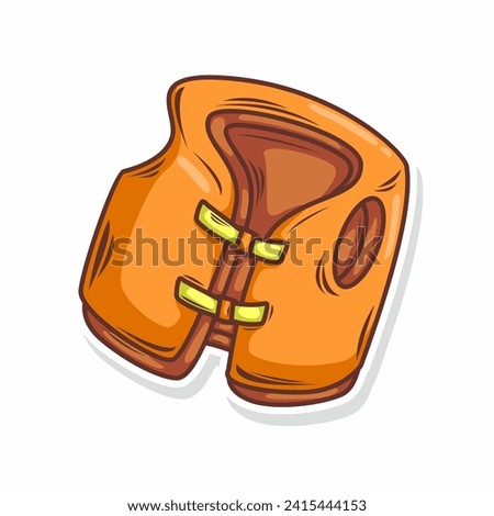 Life jacket doodle cartoon art