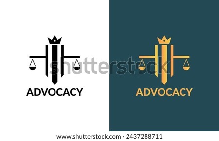 Noble icon reflecting the principles of justice, integrity, and honor in a regal vector illustration logo design.