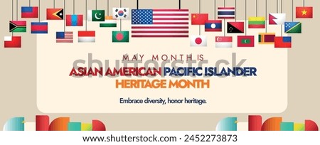 Asian American Pacific Islander Heritage month. May as Asian American Pacific Islander Heritage month a celebration of the culture, traditions, history of Asian Americans and Pacific Islanders in USA.