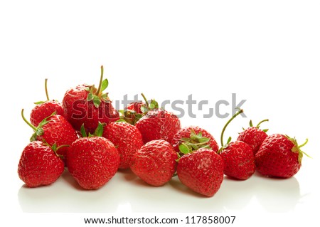 Similar – Image, Stock Photo Fresh organic strawberries, view from above