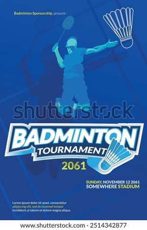 Badminton Tournament Poster - sports event