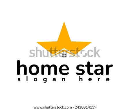 creative home star elegant logodesign template