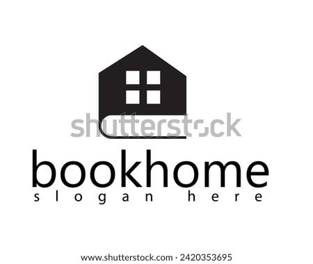 creative book home logo design template