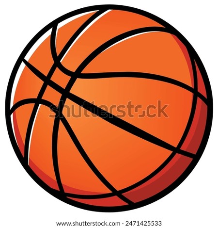 Basketball Vector Illustration Icon high quality