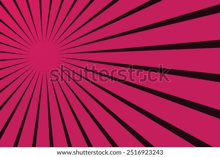 Dark-red and light-red abstract texture with sunburst, flare, beam. Retro art design. Red rays poster. Popular ray star burst background television vintage. Sun glow bright pattern design