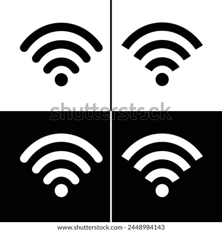 Wireless and wifi network icons vector image