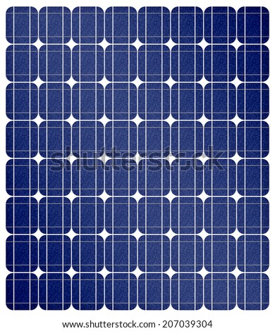 Renewable energy, illustration of a solar cell panels