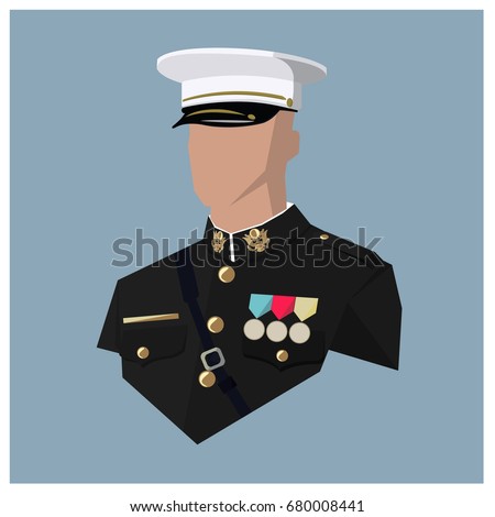 avatar of a U.S. marine vector