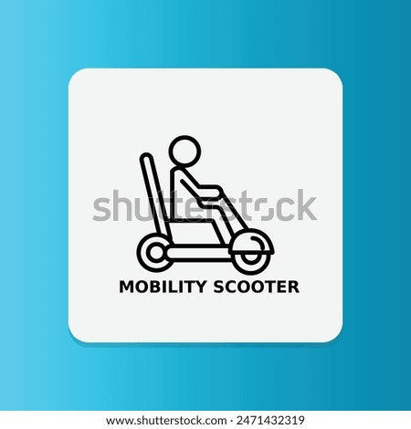 person with a disability Mobility Scooter