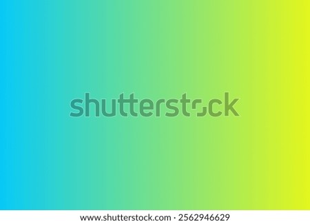 a refreshing gradient that transitions from vibrant blue on the left to soft green and bright yellow on the right, creating a lively and energetic aesthetic.