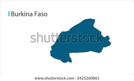 BURKINA FASO Map, BURKINA FASO country map, world map, vector, EPS, illustrator,  outline Government, politics, natural beauty, tourists, Political Map of the World, 