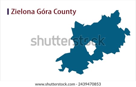 Map of Zielona Gora County, Zielona Gora County Map, Region of Poland, district, states, Poland map, Politics, government, people, national day, full map, area, containment, outline