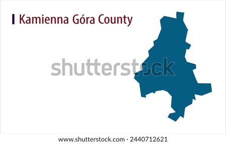 Map of Kamienna Gora County, Kamienna Gora County Map, Region of Poland, district, states, Poland map, Politics, government, people, national day, full map, area, containment, outline