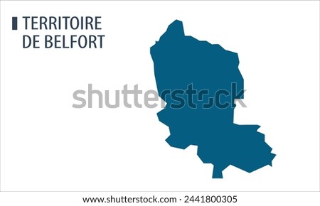 Map of Territoire De Delfort, Territoire De Delfort Map, Region of France, with white bg, France map, Politics, government, people, national day, full map,  area, containment, states, outline