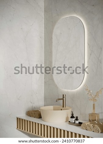 Similar – Image, Stock Photo Interior of stylish bathroom with light green walls