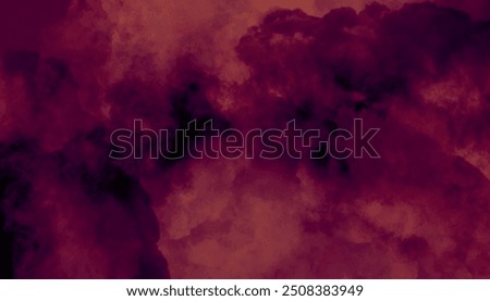 A breathtaking nebula filled with vibrant hues of pink, purple, and blue, Red smoke fog on black background for advertising and wallpaper.	