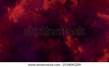 A breathtaking nebula filled with vibrant hues of pink, purple, and blue, Red smoke fog on black background for advertising and wallpaper.	