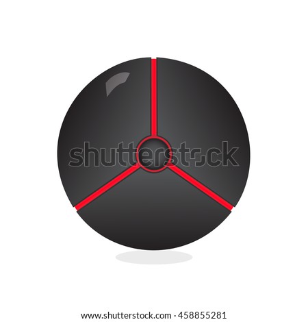Dark icon. Vector isolated on white background