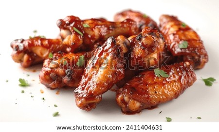 Similar – Image, Stock Photo Chicken wings on barbecue grill