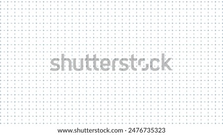 A blue grid background material with dashed lines, like graph paper. vector