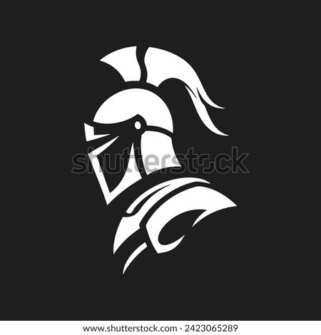 Minimalistic Knight Logo Concept, Knight Logo Vector Design