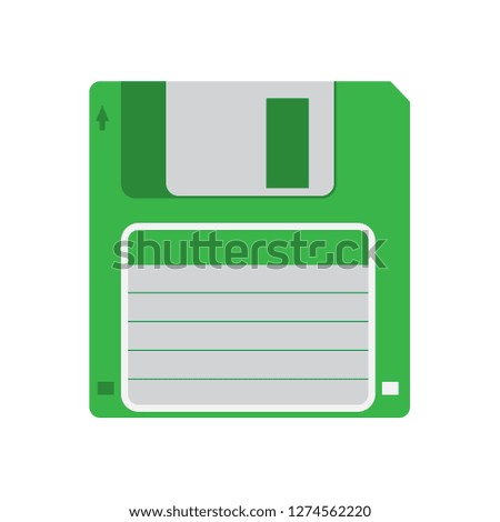 Floppy disk flat icon vector design illustration.